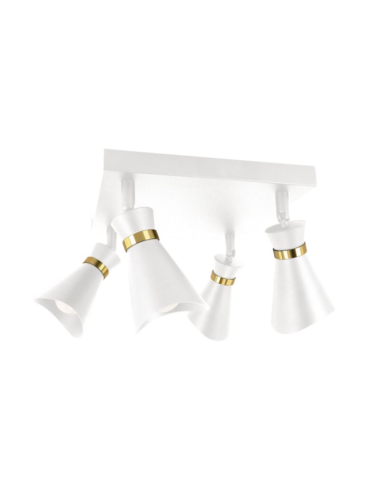 Spot Strahler (B)25 x (L)25 x (H)19.5 cm in Weiß Gold