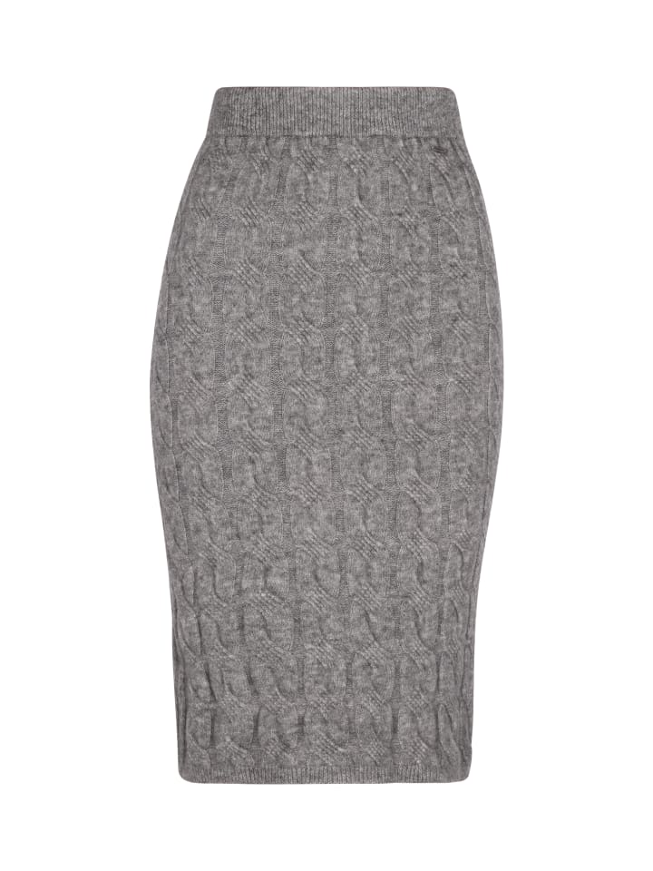 Damen Rock in Grau Melange