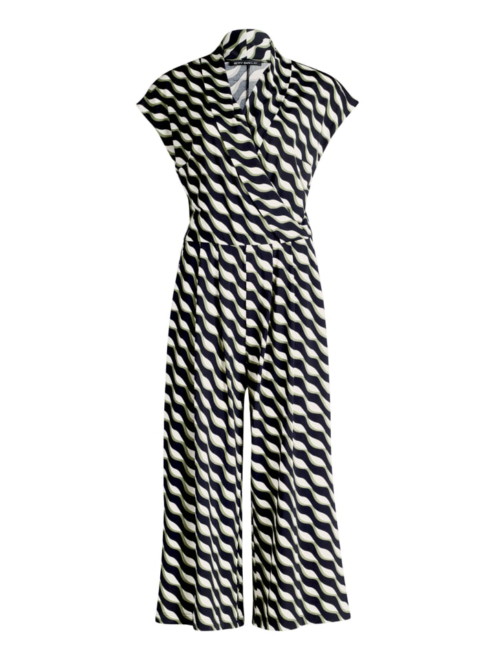 Jumpsuit mit Eingrifftaschen in Dark Blue/Green