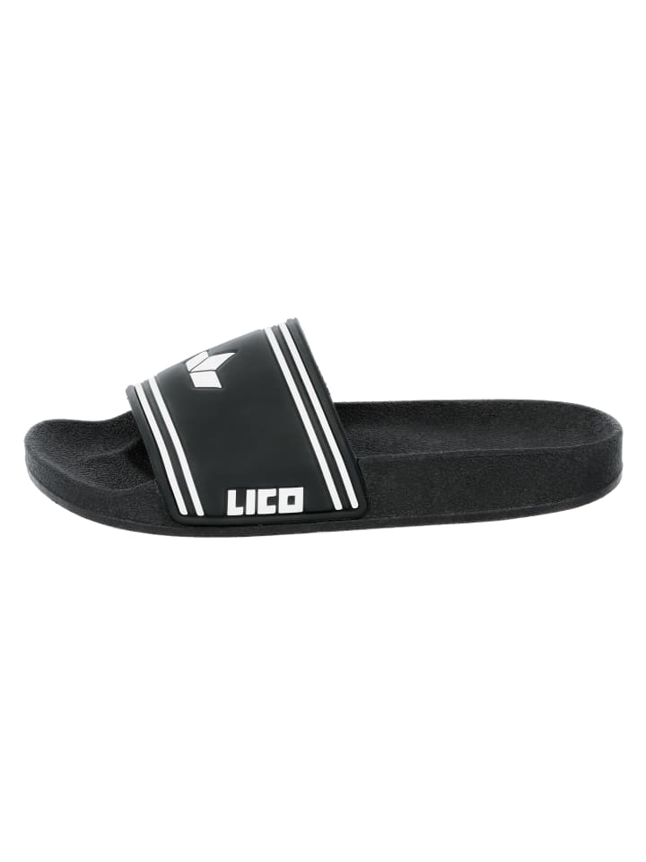 Badepantolette "Coast" in Schwarz