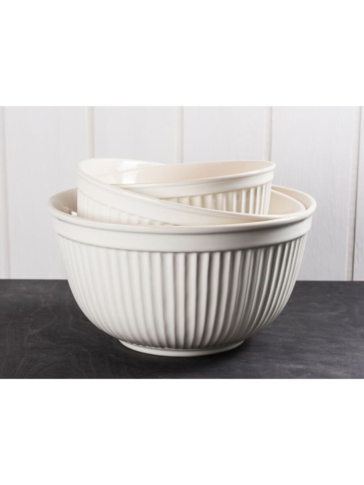 Schalensatz Mynte BUTTER CREAM Creme Weiß 3er Set