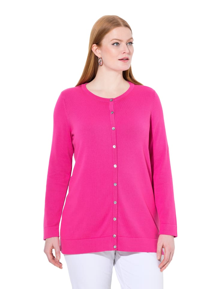 Strickjacke in magenta
