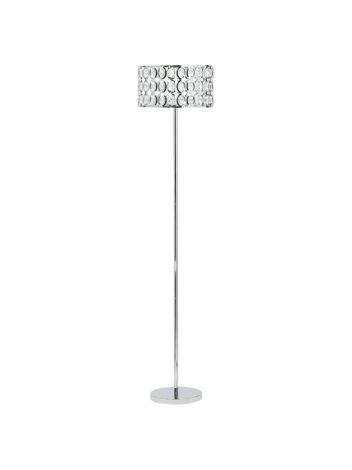 Stehleuchte TENNA in Silber - (W) 35 x (H) 160 x (L) 35 cm
