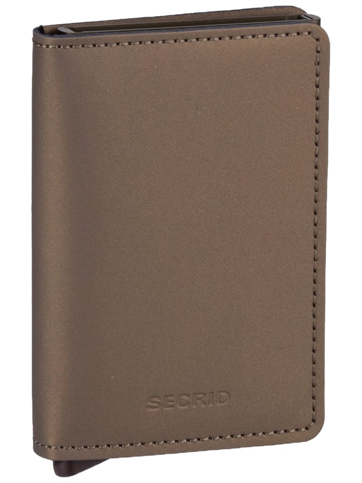 Geldbörse Slimwallet Matte Satin in Bronze