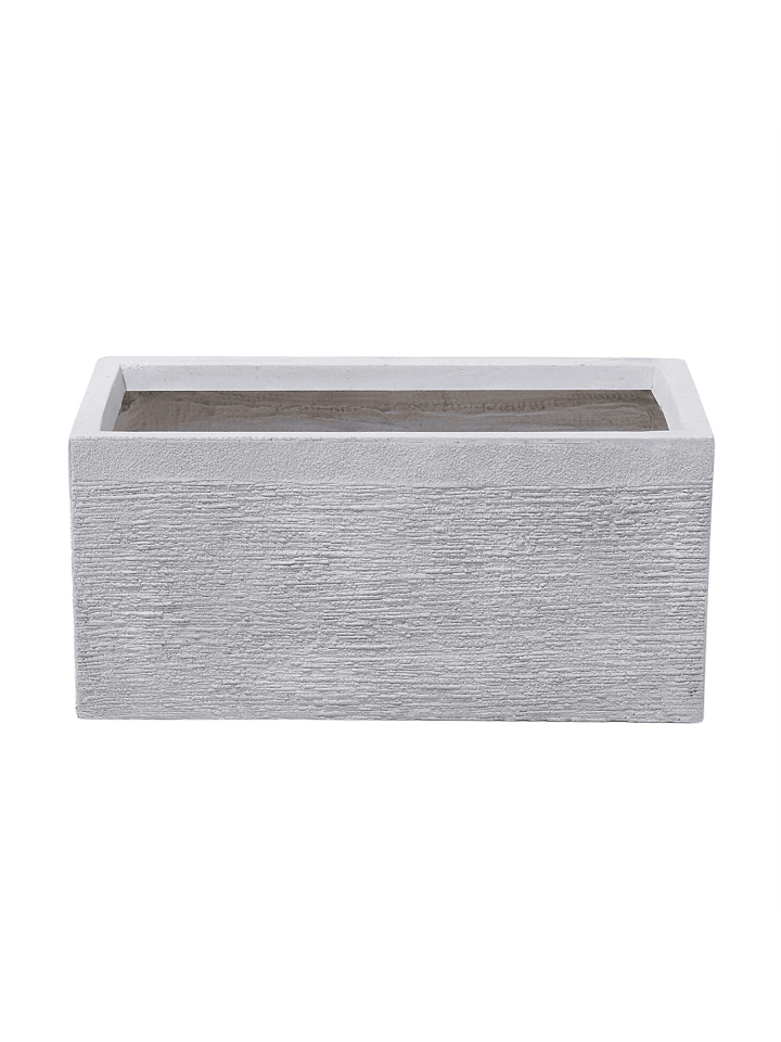 Outdoor Blumentopf MYRA in Weiß - (W) 50 x (H) 24 x (L) 23 cm