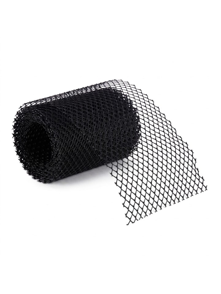 Dachrinnen Laubschutz in Schwarz - 6 m