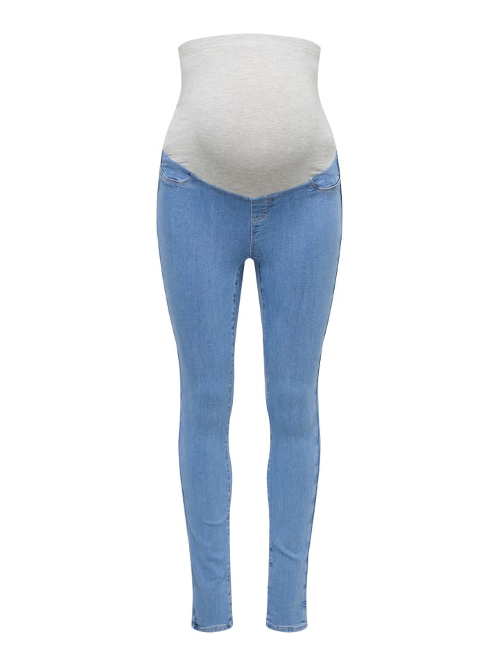 Skinny Jeans in Medium Blue Denim