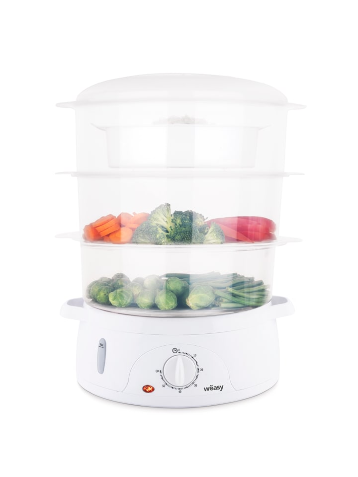 Dampfgarer VEGE8 in Weiß