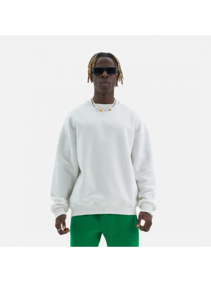 Sweater Longsleeve Oversize in Weiß