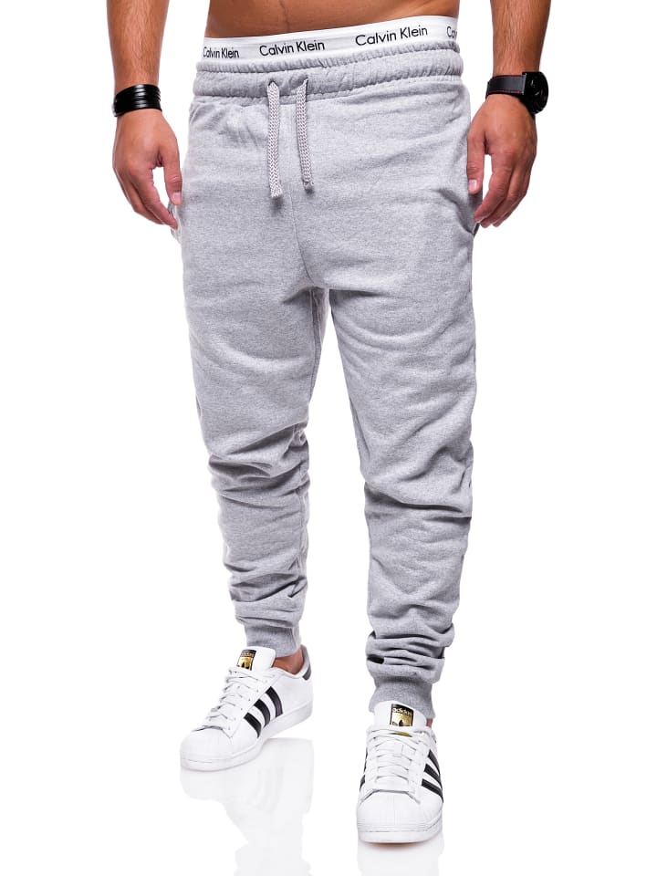 Jogginghose - MPBOSTON Lange Sporthose Basic Trainingshose in Grau