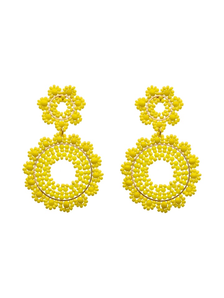 Women Earrings in Yellow
