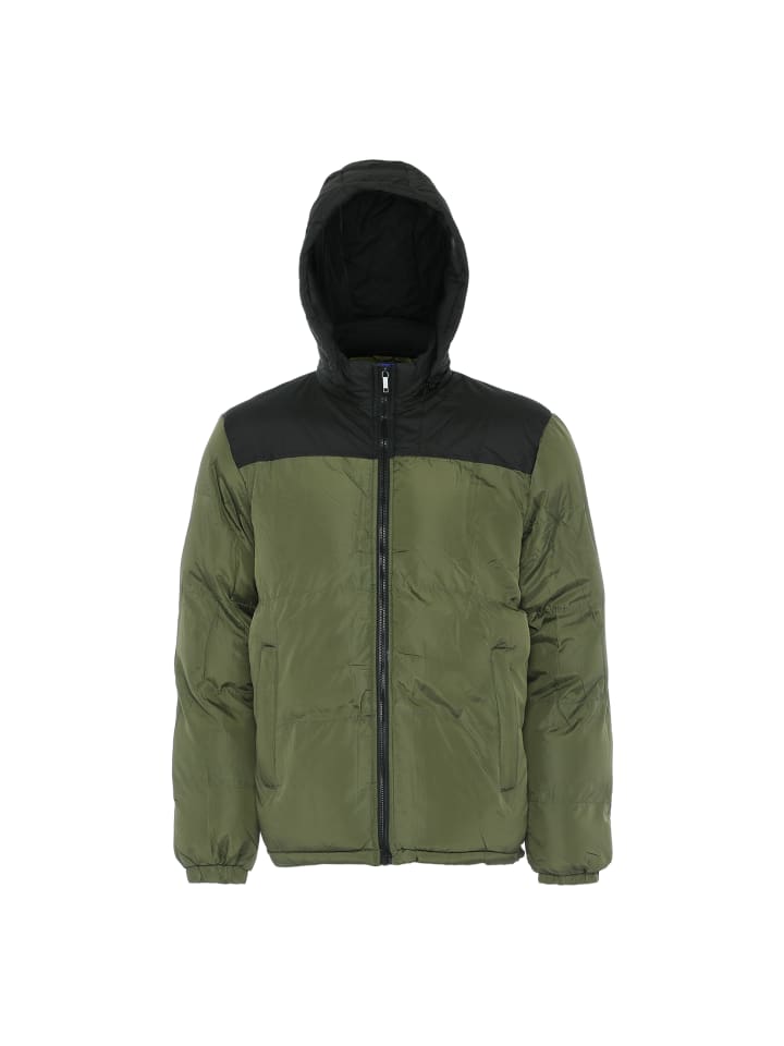 Herren Wattierte Steppjacke in Armeegrün