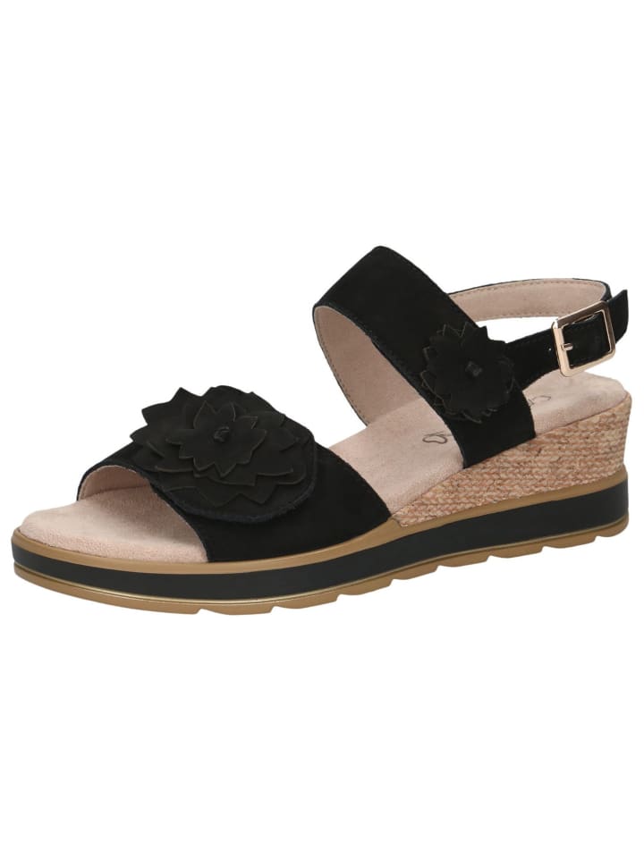 Sandale in BLACK NUBUC
