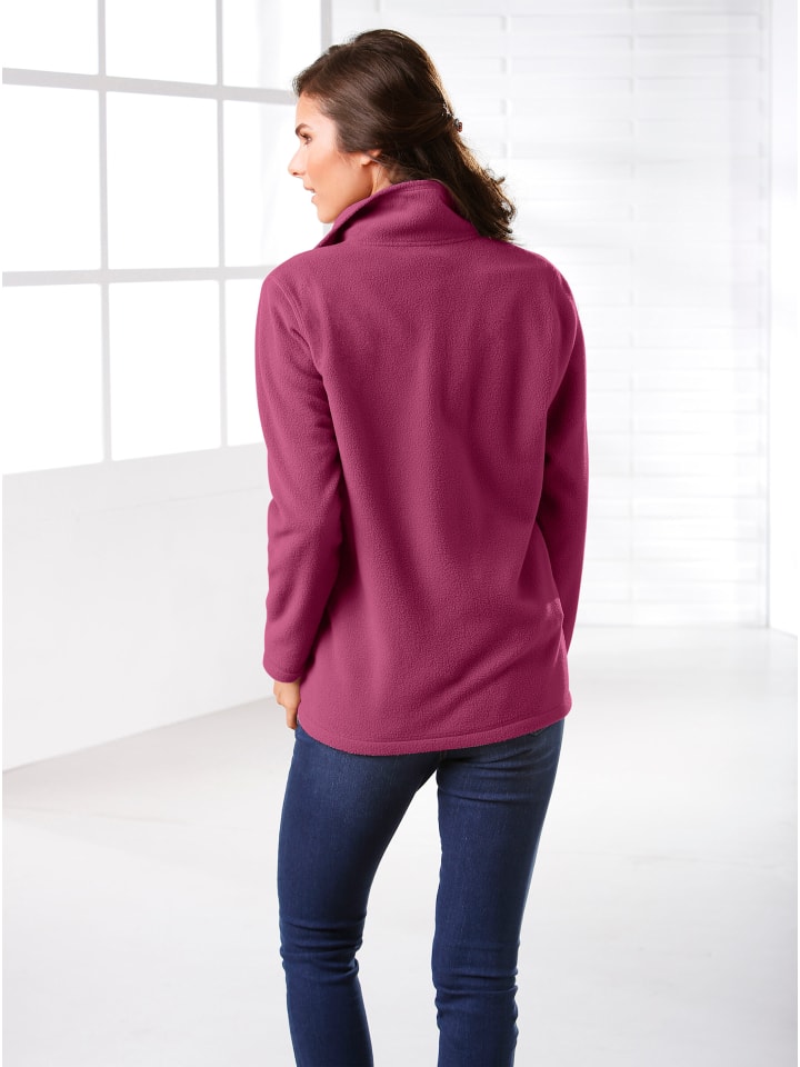 Fleece-Jacke in fuchsia