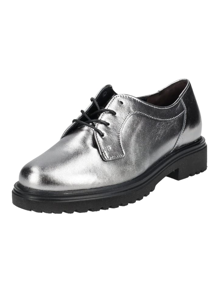 Halbschuhe Silber
