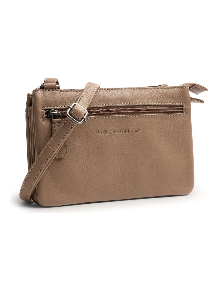 Brisa Umhängetasche Leder 22.5 cm taupe