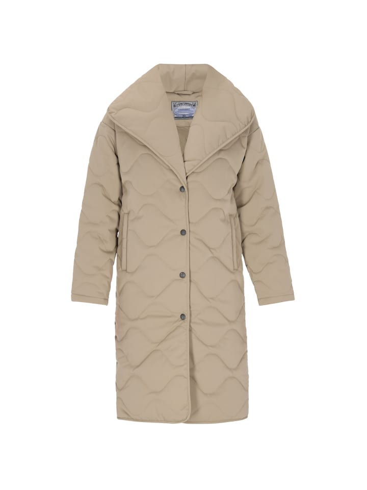 Women Coat in stone grey