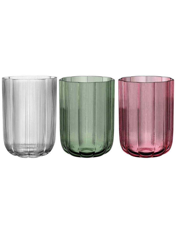 3-tlg. Vasen-Set Fleur in 22,5 cm in bunt