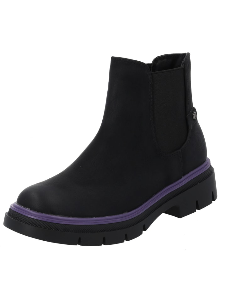 Chelsea Boots Natlee in Schwarz/Lila