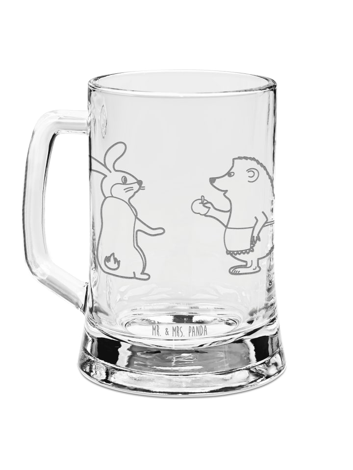 Krug Hase Igel ohne Spruch in Transparent