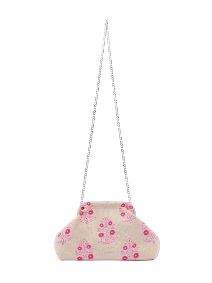 Women Clutch in Beige Pink