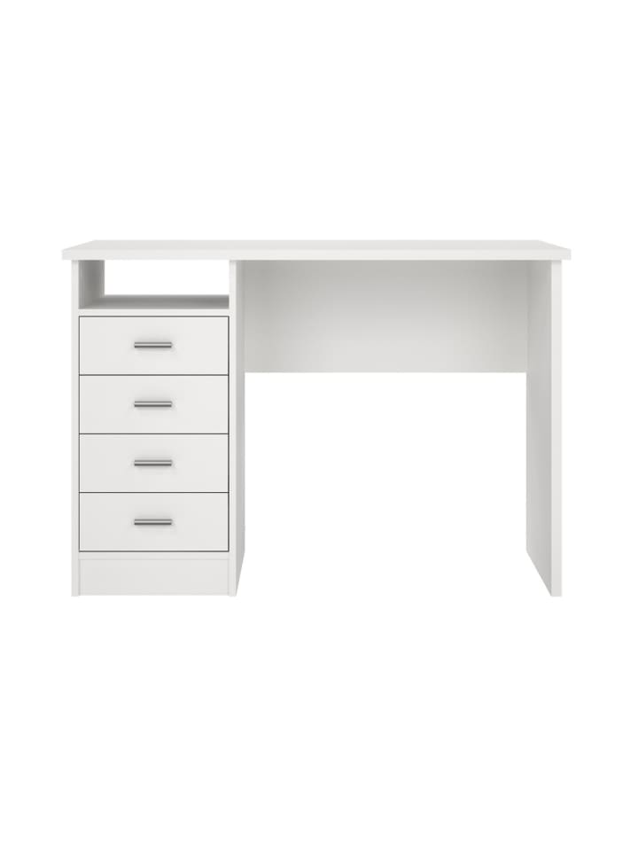 Schreibtisch FUNCTION in Weiß - (W)110  x (H)76  x (L)48,5 cm
