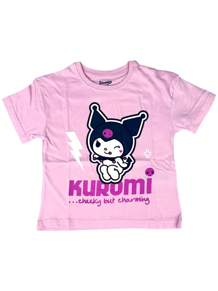 T-Shirt Hello Kitty Kuromi in Rosa