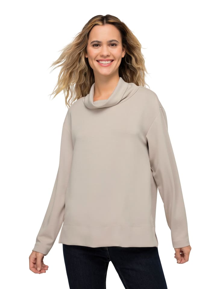 Sweatshirt in graubeige
