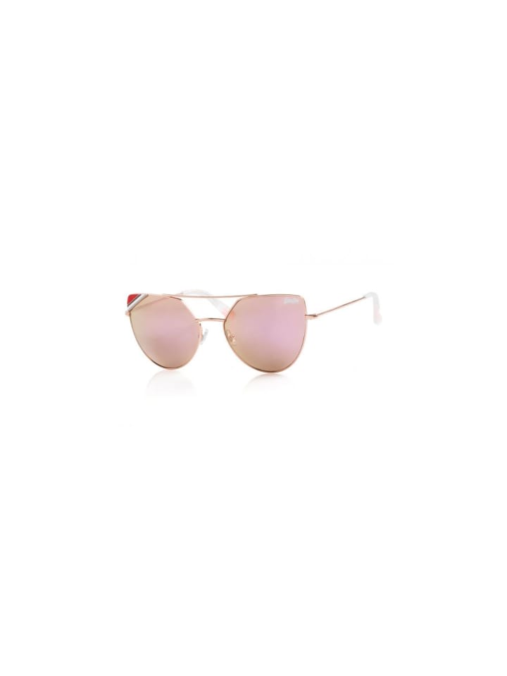 Superdry Sonnenbrille aus Kunststoff in Rosegold/Pink