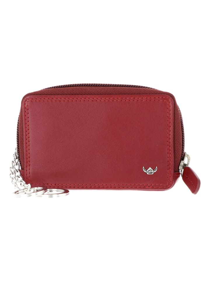 Polo Schlüsseletui Leder 11 cm rot