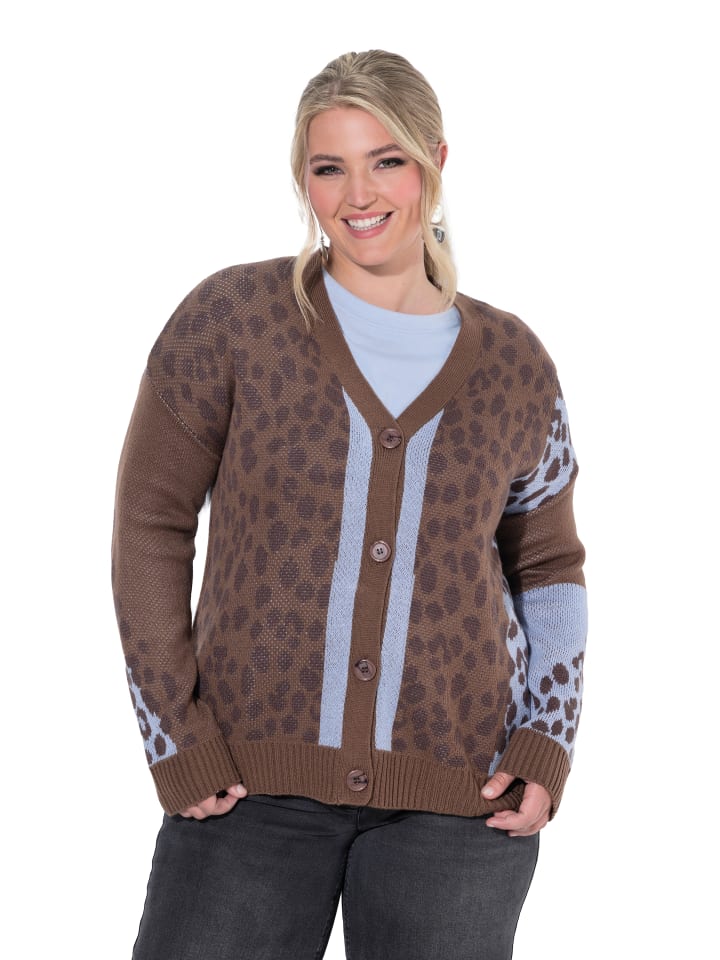 Cardigan in quellenblau