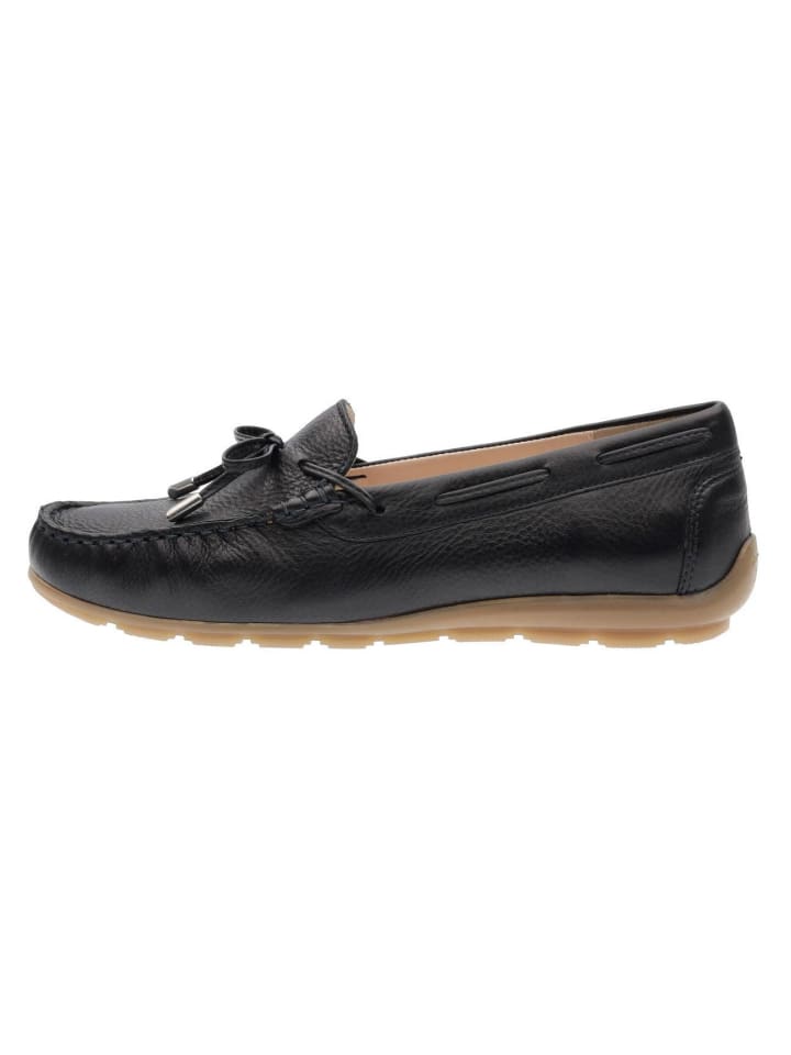 Mokassin Slipper in blau