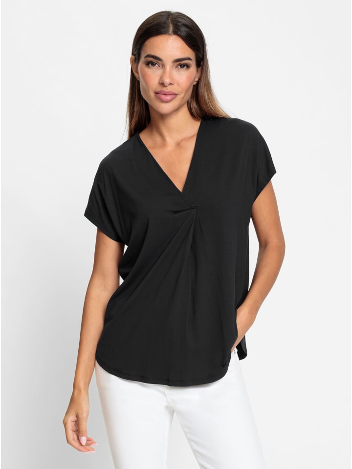 Shirtbluse in schwarz