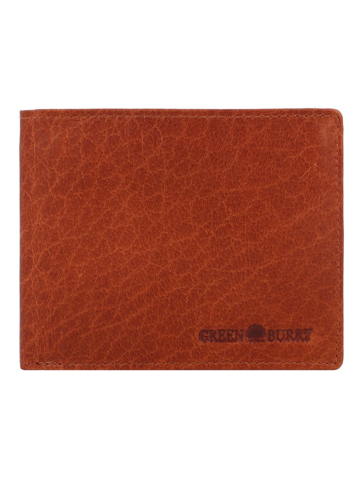 House of Norway Geldbörse RFID Schutz Leder 12 cm natur