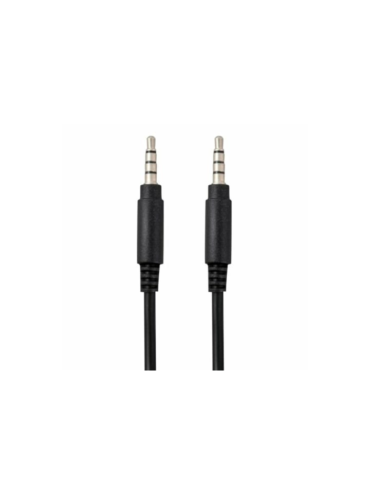 AUX Stereo 3.5mm Audio Kabel 100cm (BASIC LINE) - in Schwarz