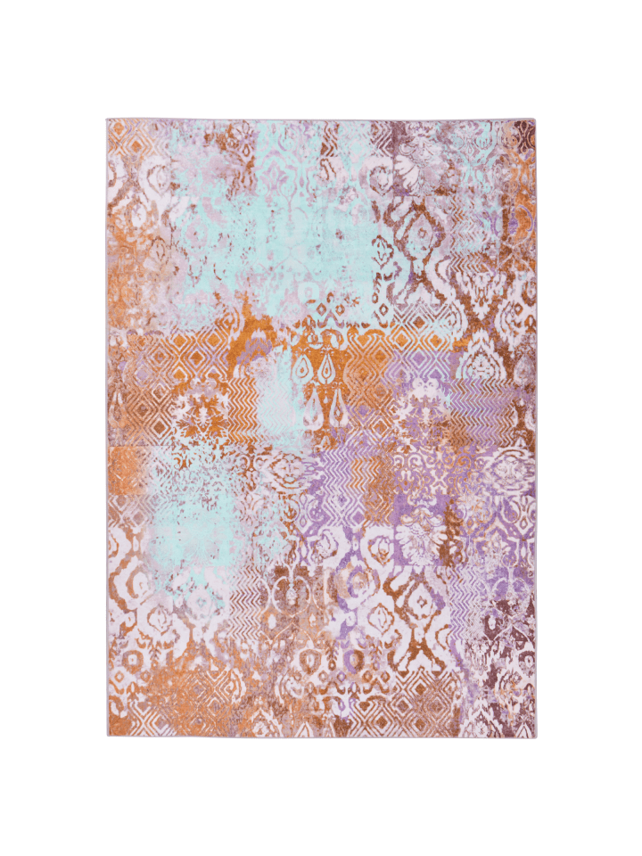 Kurzflor ZENVIRA in Bunt/Rosa/Blau - (W) 160 x (L) 230 cm