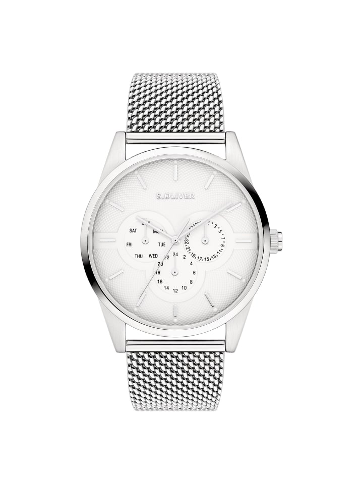 Armbanduhr Round Basic in silber
