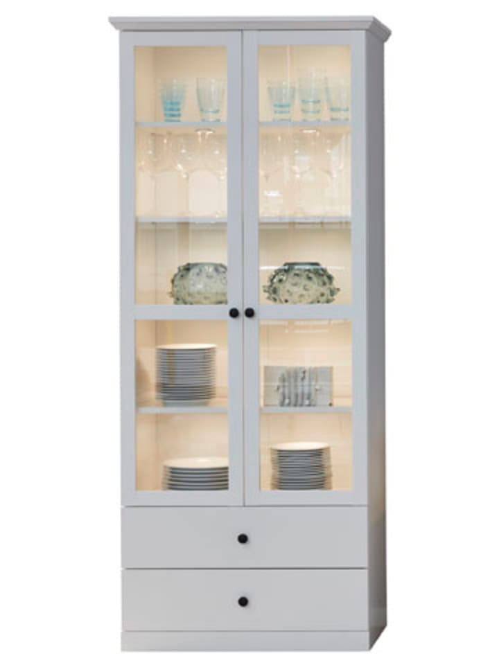 Vitrinenschrank Brax Weiß 81 x 41 cm