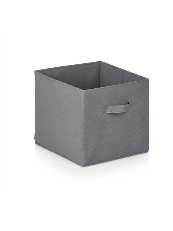 18 x Aufbewahrungsbox in Hellgrau - (B)28 x (H)26,5 x (T)28 cm