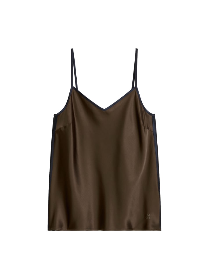 Spaghettitop classic in chocolate brown