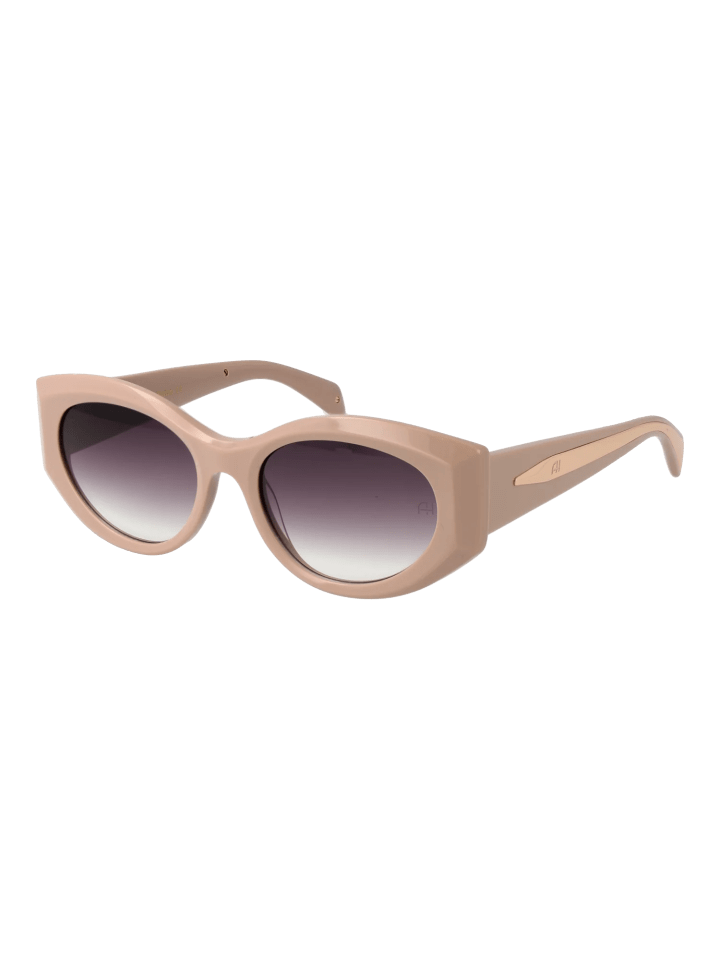 Frauen Sonnenbrille Oval Beige