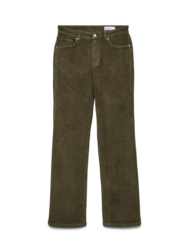 Hose mit weitem Beinschnitt in Grape Leaf