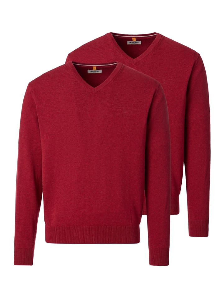 Pullover Basic in Dunkelrot