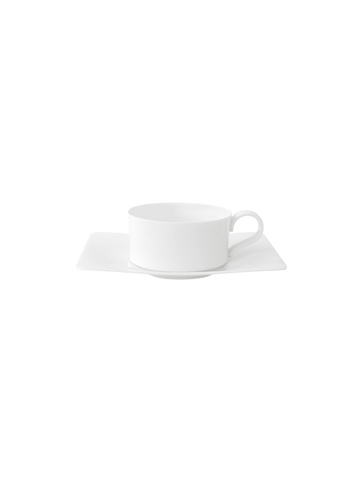 Teetasse mit Untertasse Modern Grace in 150 ml in weiß