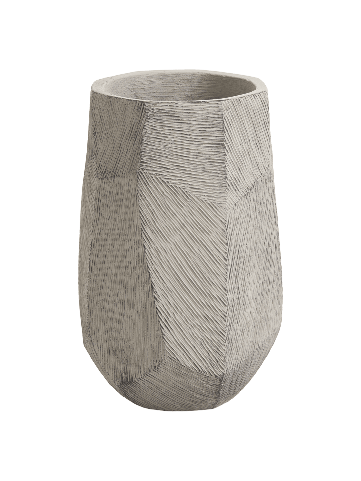 Outdoor Blumentopf ENSTAL in Grau - (W) 32 x (H) 49 x (L) 32 cm