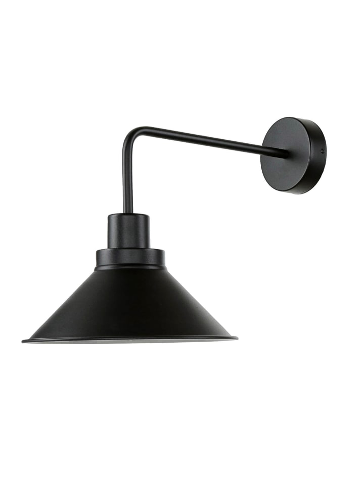 Wandlampe (B)25 x (H)25 cm in Schwarz