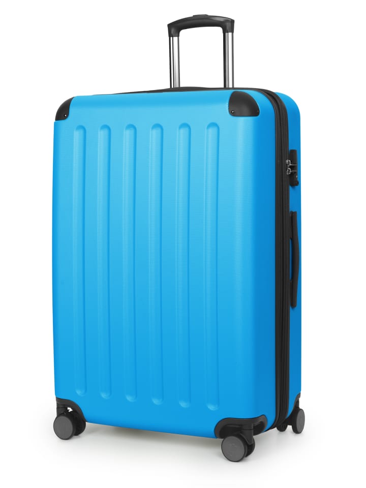 Spree - Großer Reisekoffer Aufgabegepäck Koffer 75cm, TSA, 119 L in Hellblau