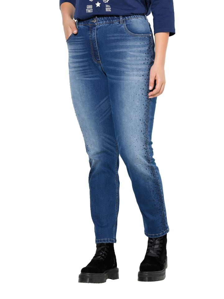 Jeans in blue denim