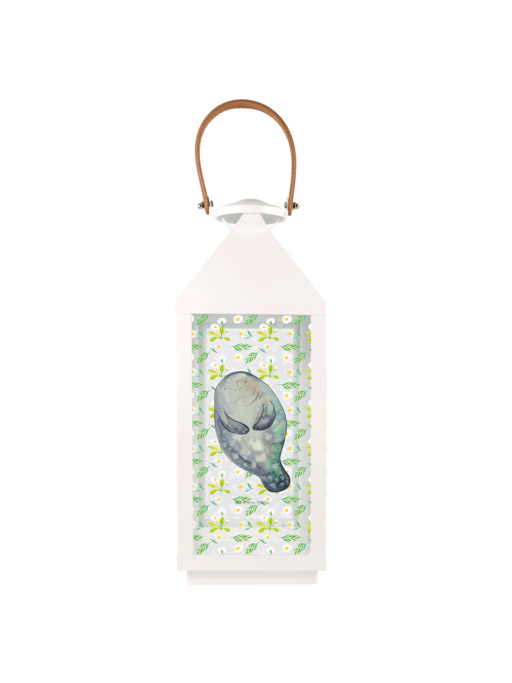 Kerzenständer Seekuh Happy ohne Spruch in Transparent