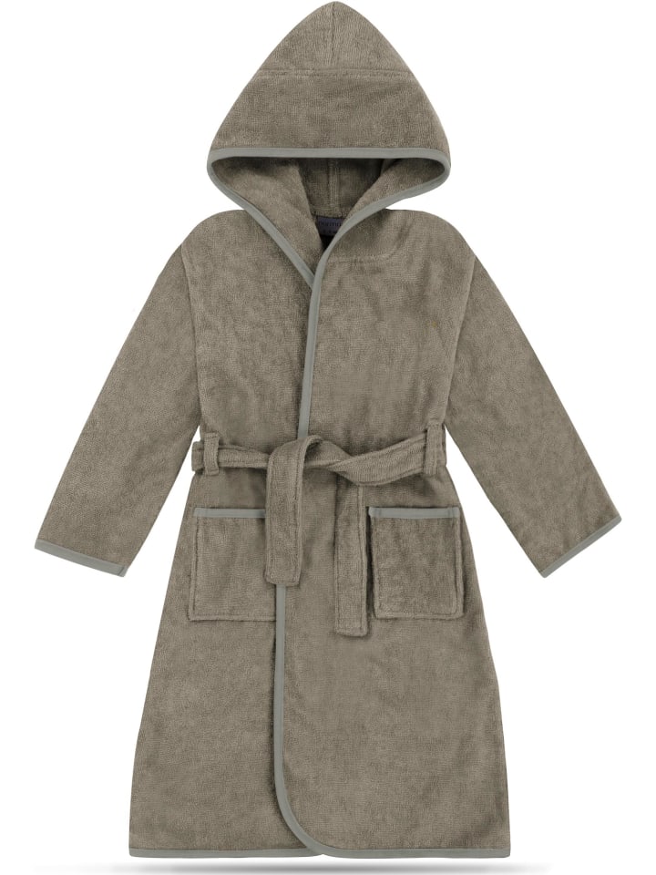 Baby Bademantel aus Bio-Baumwolle Ljubljana in Beige